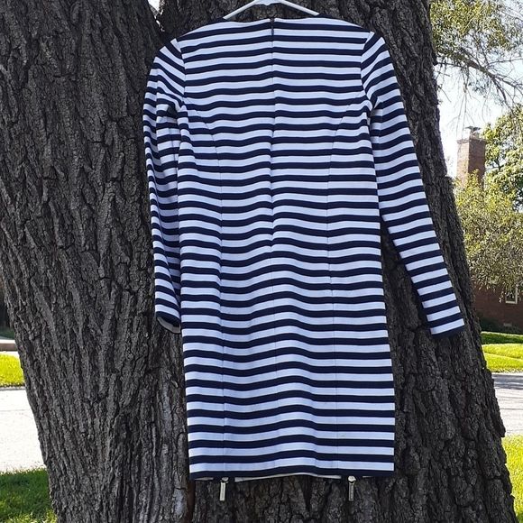 Michael Kors Striped Multi Zippers L/S Dress XS - Picture 8 of 10